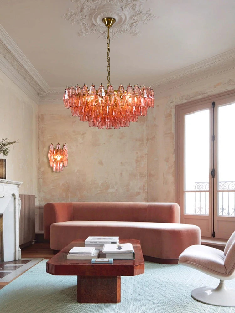 [Ambra] Murano Glass Chandelier Art