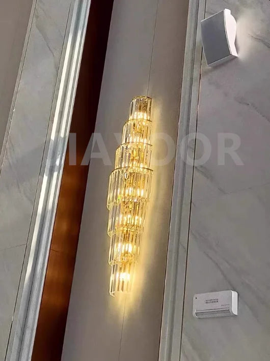 [Grandeur] Luxury Crystal Wall Lamp Villa Corridor