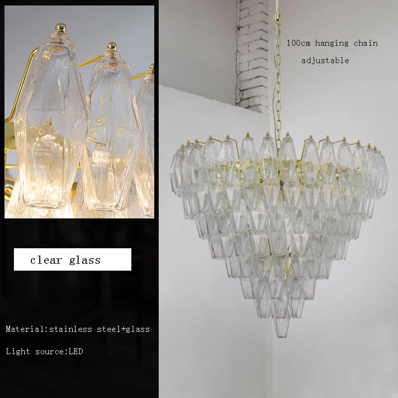 [Ambrato] Postmodern Glass Chandelier