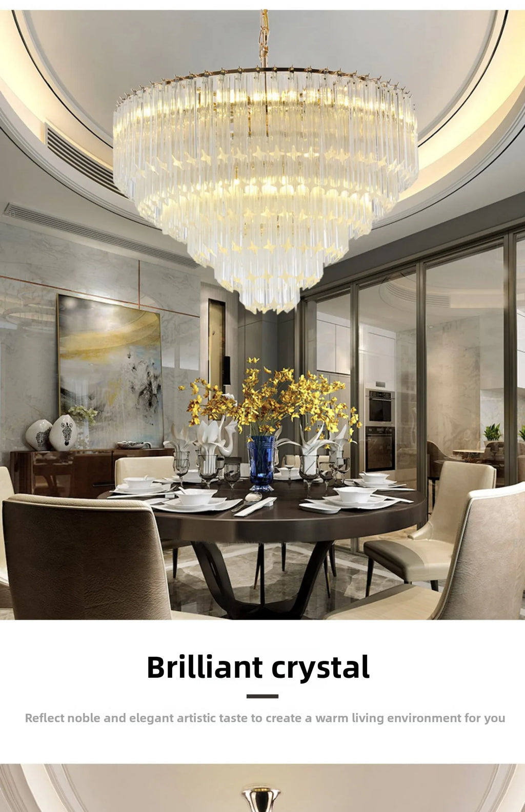 [Cristallo] Modern Crystal Chandelier Luxury LED
