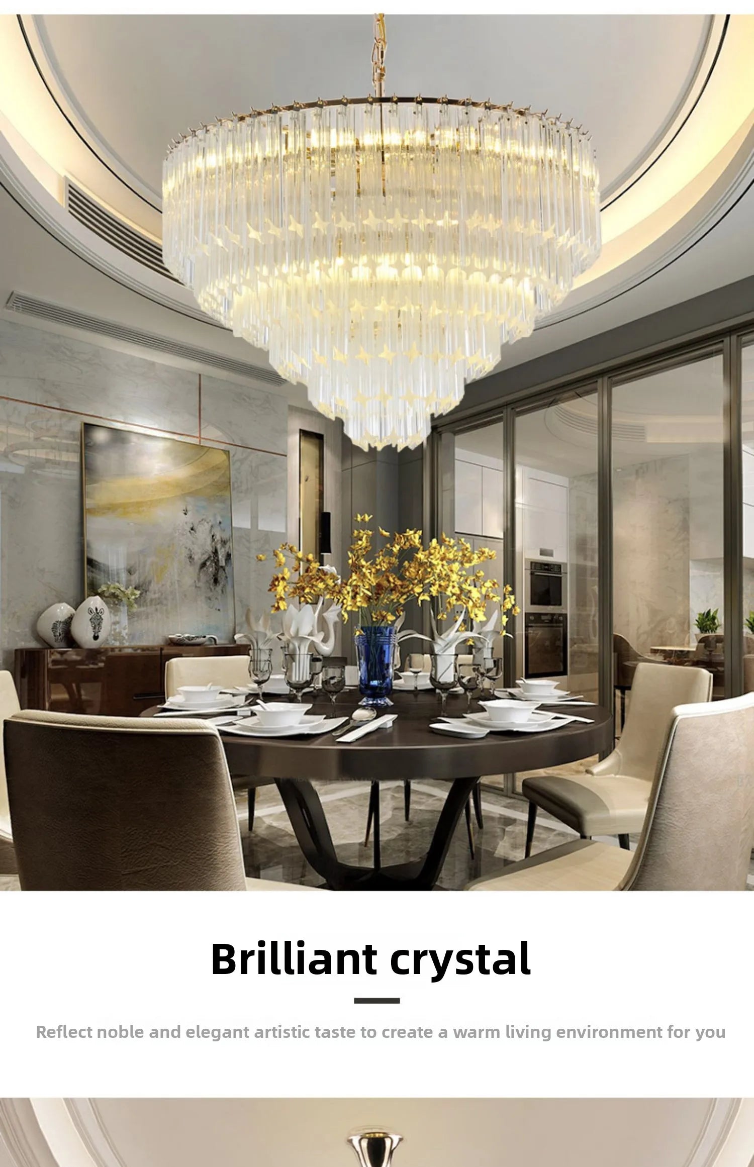 [Cristallo] Modern Crystal Chandelier Luxury LED