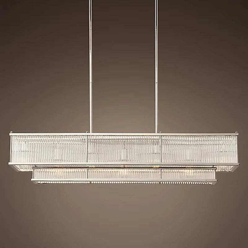 [Radiance] Copper Crystal Chandelier Golden Round