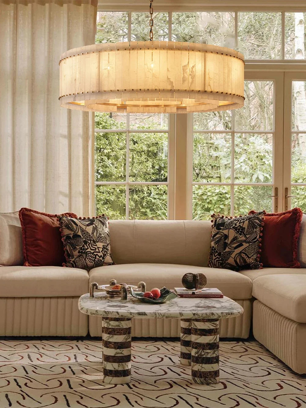 [Rotondo] Modern Marble Chandelier Round