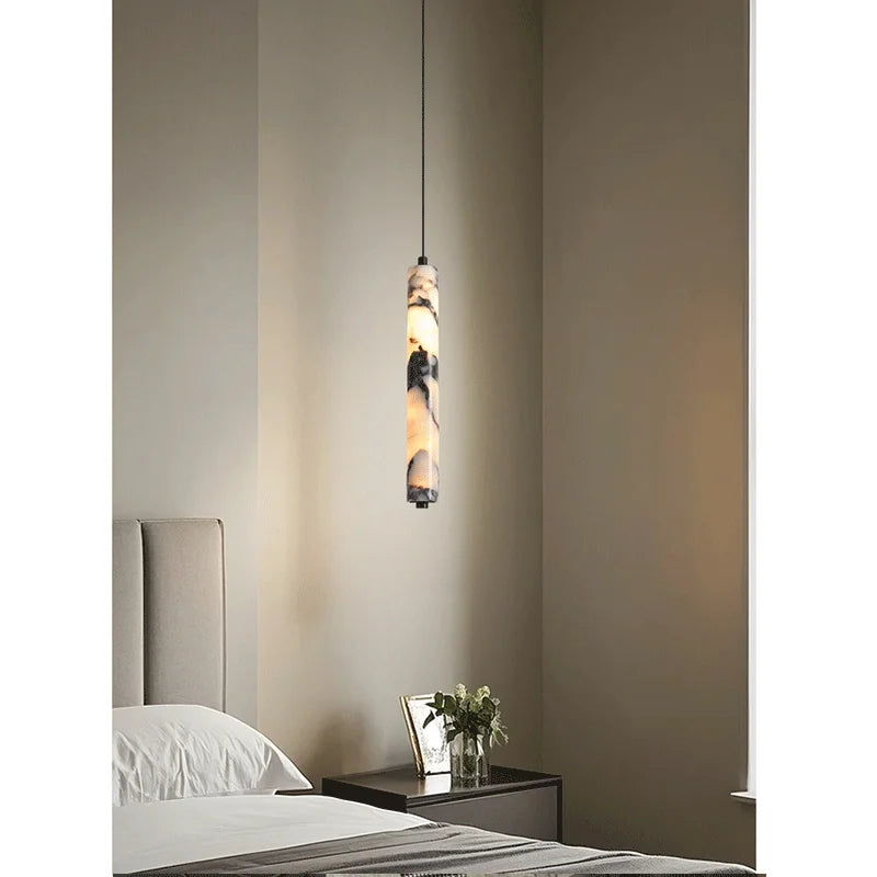 [Cilindro] Marble Cylinder Natural Stone Pendant Luxury