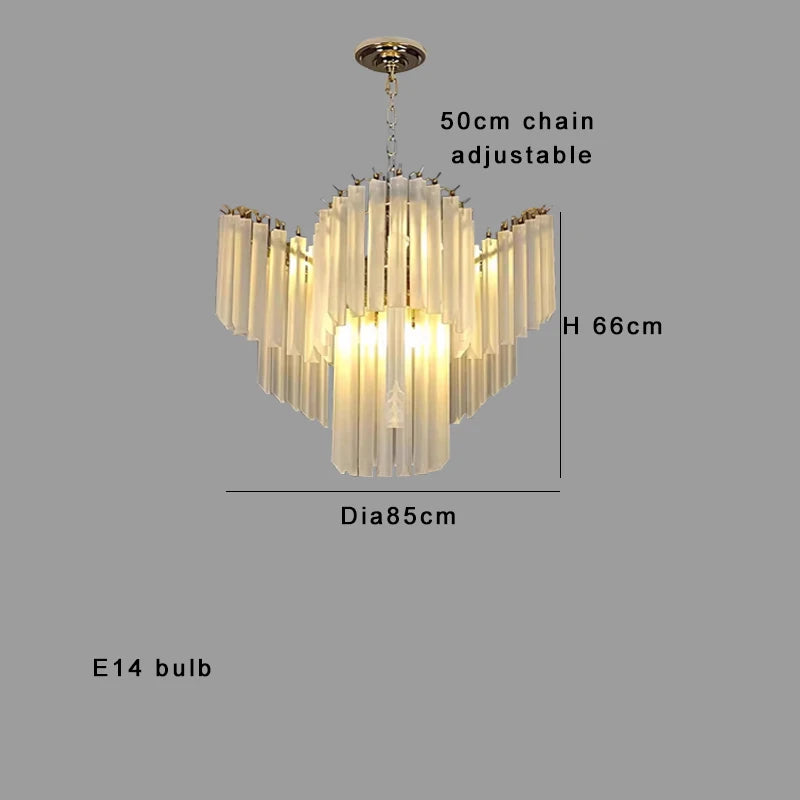[Cristallo Bianco] French White Crystal Chandelier Luxury