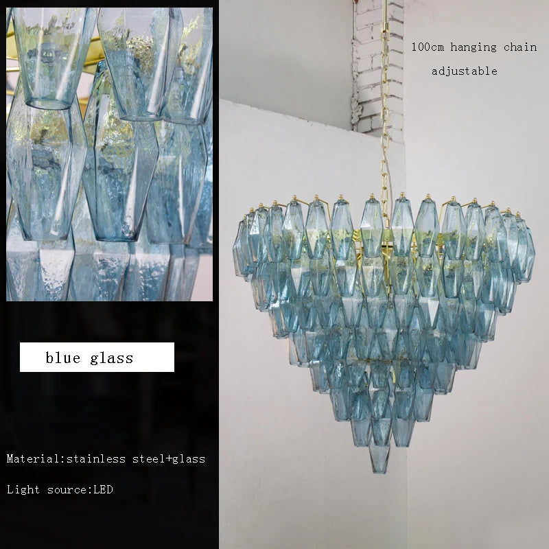 [Ambrato] Postmodern Glass Chandelier