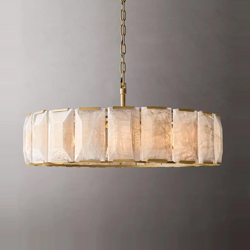 Vintage American LED Crystal Hanging Lamps Chandelier Lighting Retro Lustre Suspension Luminaire Lampen for Living Room