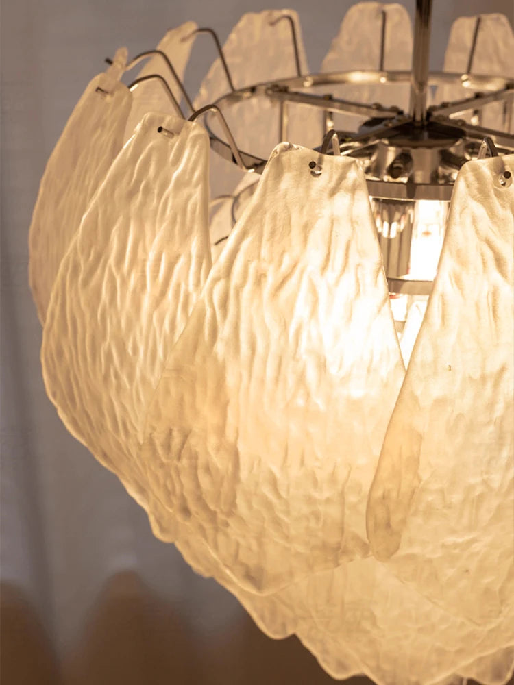 [Bocciolo] Pink Flower Bud Chandelier Glass LED