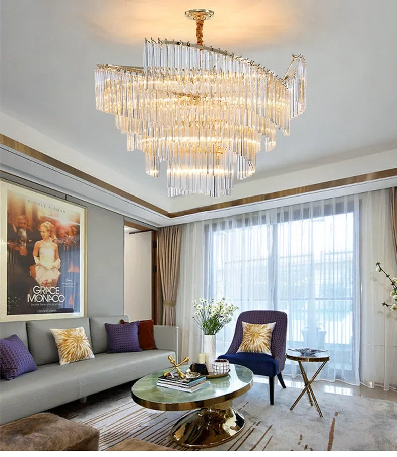 [Splendor] Modern Luxury Crystal Chandelier Gold