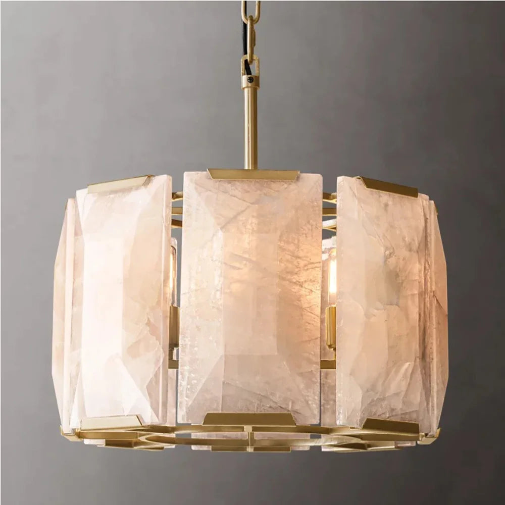 Vintage American LED Crystal Hanging Lamps Chandelier Lighting Retro Lustre Suspension Luminaire Lampen for Living Room
