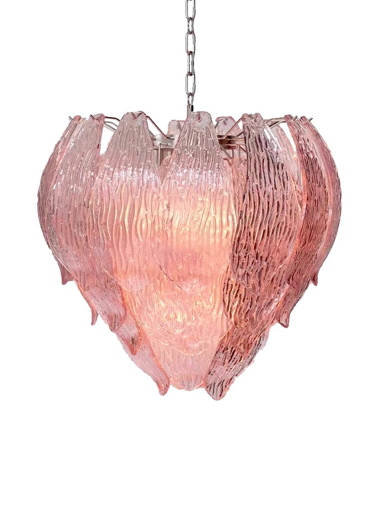 [Bocciolo] Pink Flower Bud Chandelier Glass LED