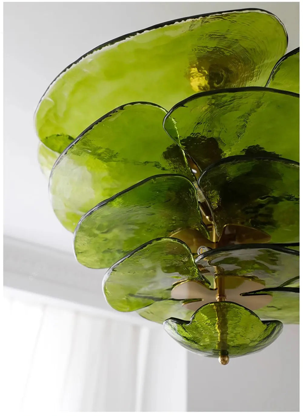 [Deco] Art Deco Chandelier Glass Stainless Steel