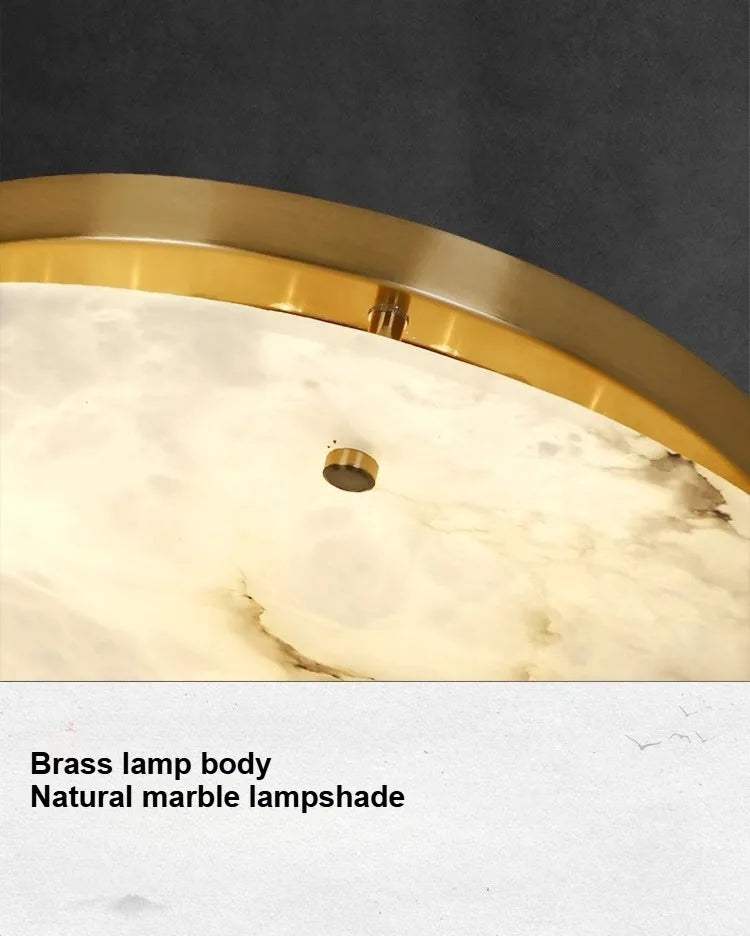 [Marmo] French Marble Ceiling Light Natural Stone