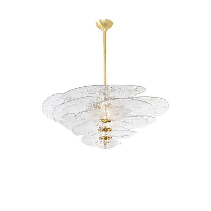 [Deco] Art Deco Chandelier Glass Stainless Steel