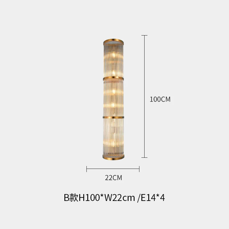 [Magnificenza] Villa Crystal Wall Lamp Long