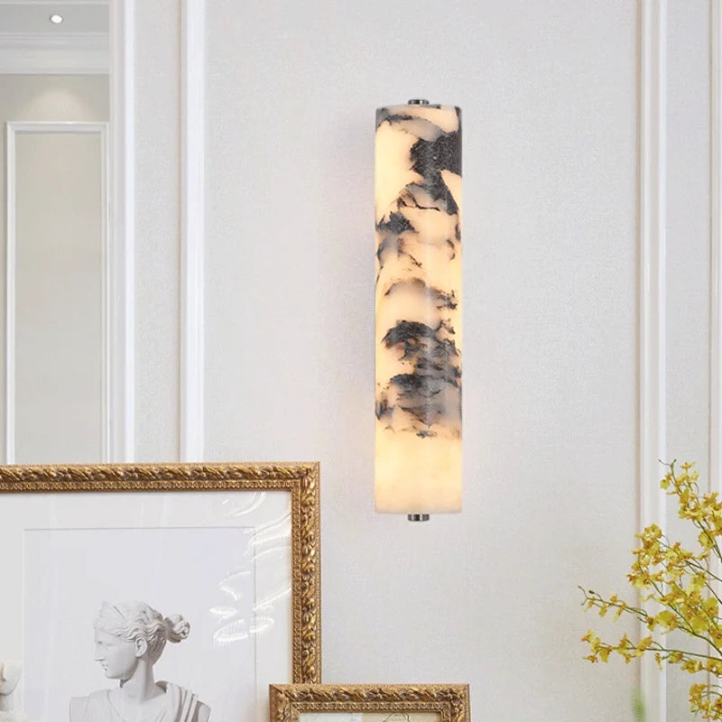 [Nero] Italian Marble Wall Lamp Natural Stone