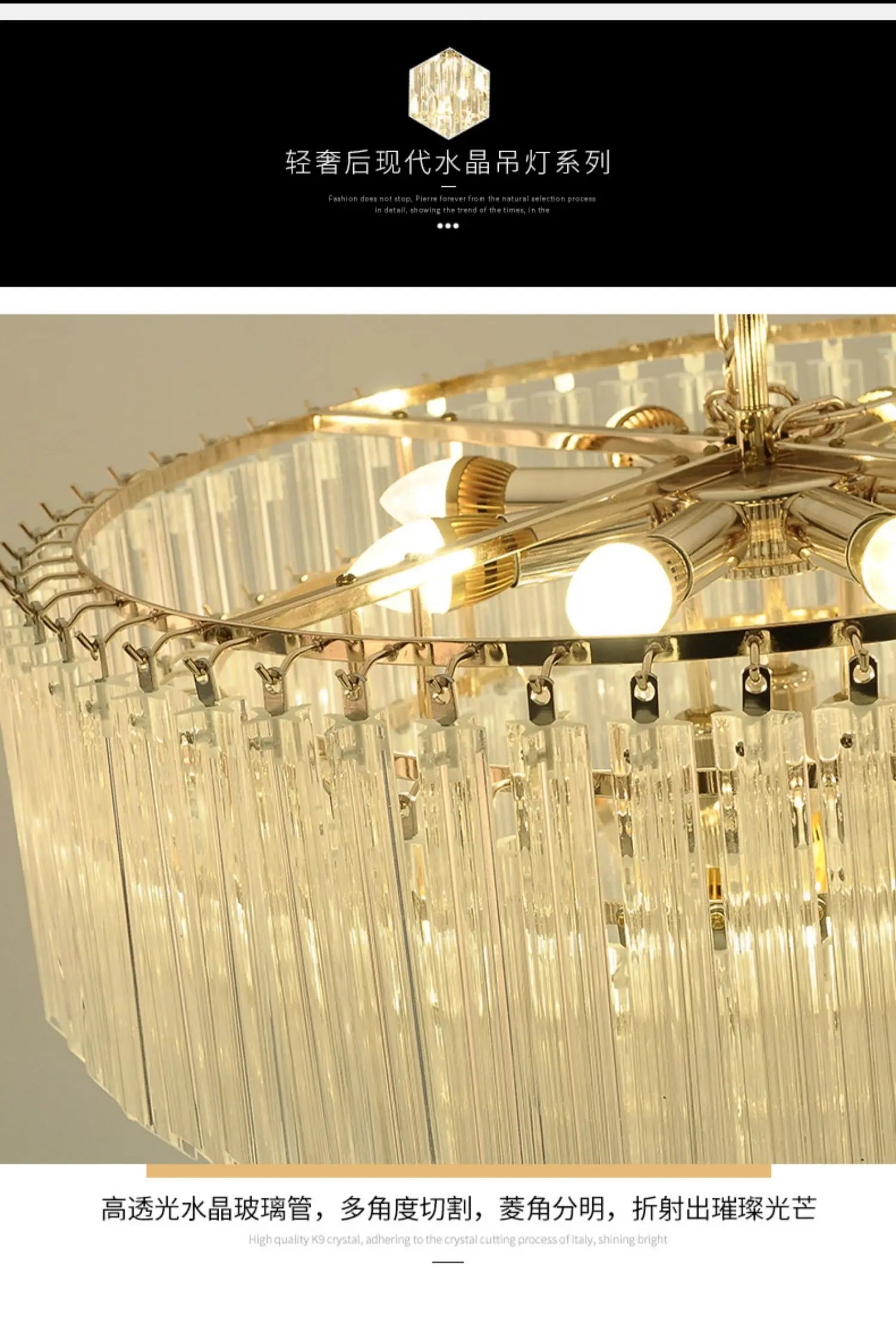 [Cristallo] Modern Crystal Chandelier Luxury LED