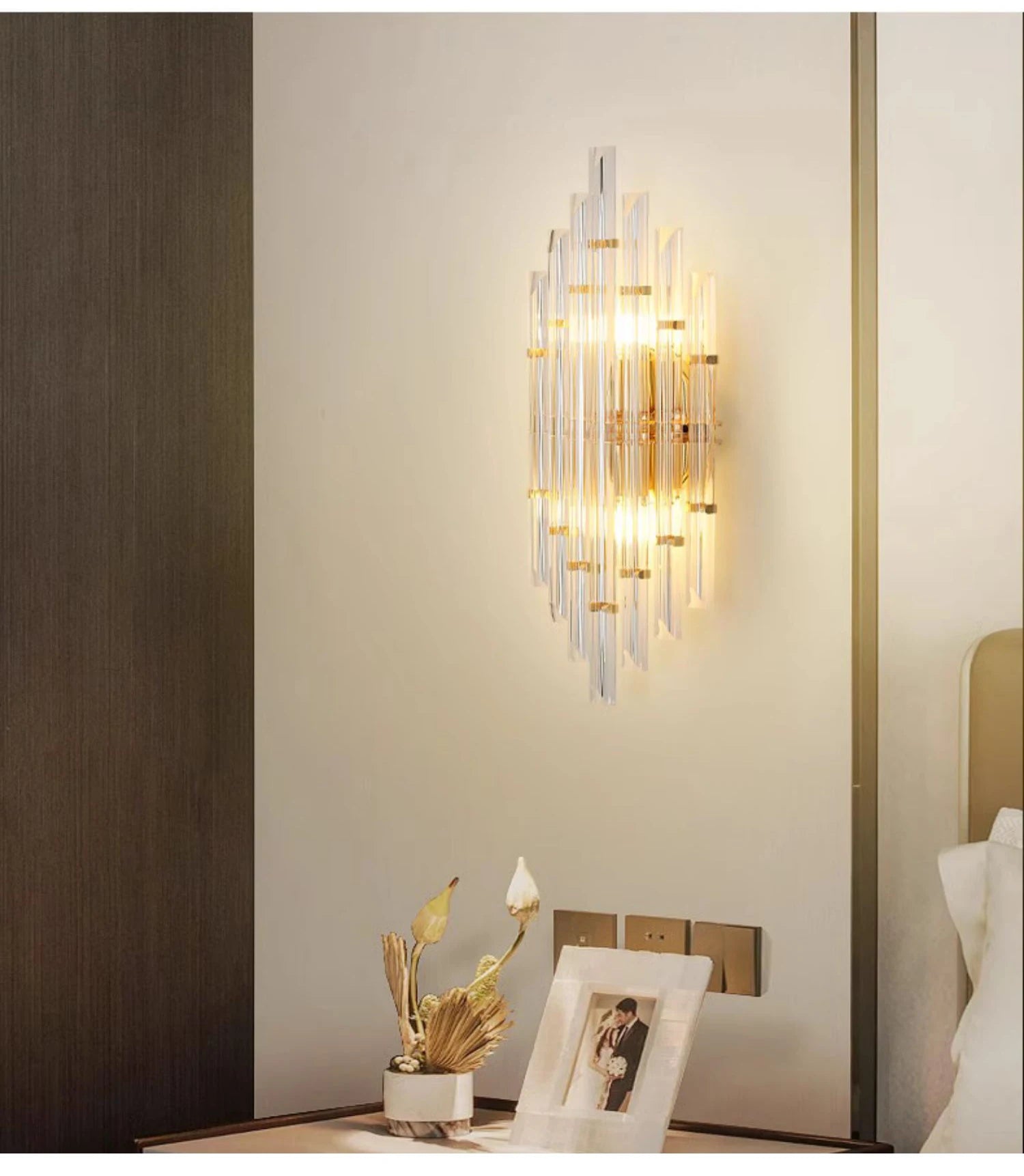 [rendy]  Crystal Wall Lamp Luxury Light