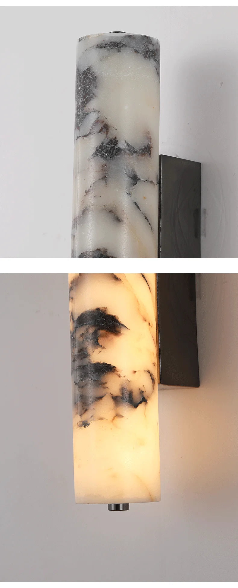 [Nero] Italian Marble Wall Lamp Natural Stone