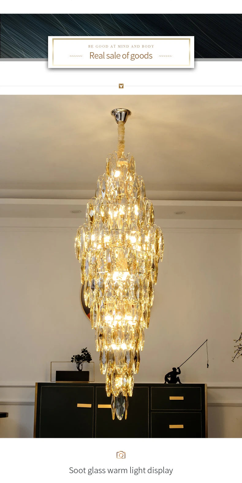 [Grandioso] European Duplex Crystal Chandelier Villa Luxury