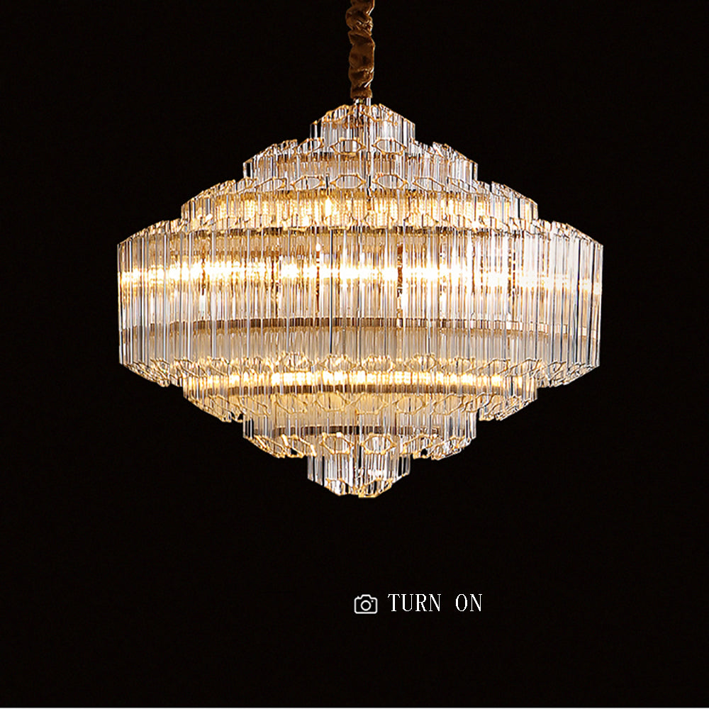 [Classico] Modern Glass Crystal Chandelier  Luxury