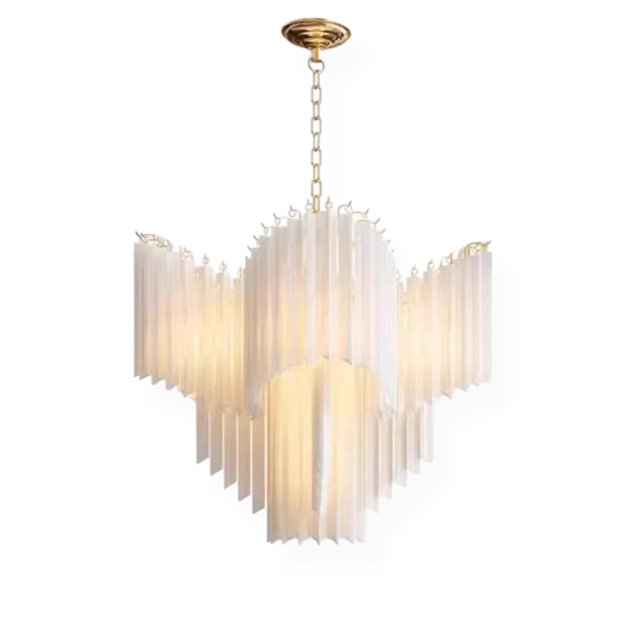 [Cristallo Bianco] French White Crystal Chandelier Luxury